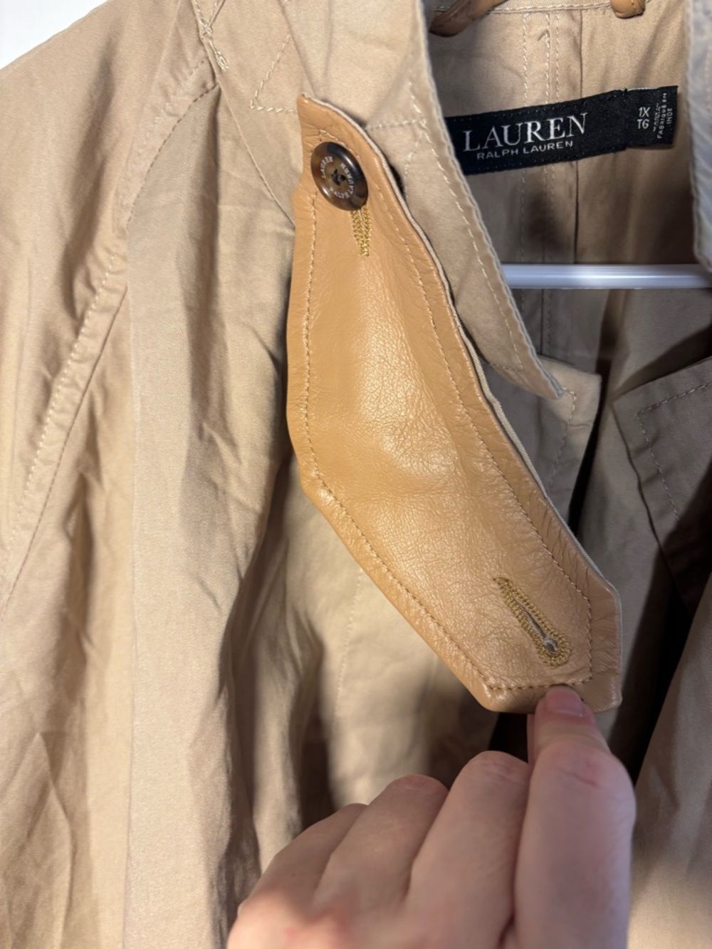 Ralph Lauren Tan Beige Trench Coat - Women's maxi Trench New W/O tags! - Picture 6 of 10